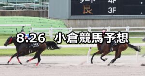 【釜山ステークス】2023/8/26(土) 中央競馬 穴馬予想（小倉競馬）
