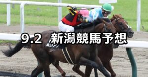 【古町ステークス】2023/9/2(土) 中央競馬 穴馬予想（新潟競馬）
