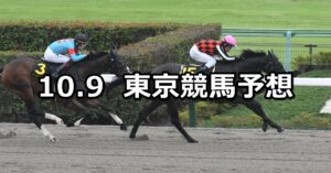【グリーンチャンネルカップ】2023/10/9(月) 中央競馬 穴馬予想（東京競馬）