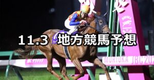 【JBCクラシック/JBC2歳優駿 他】2023/11/3(金)地方競馬 穴馬予想（門別/大井競馬）