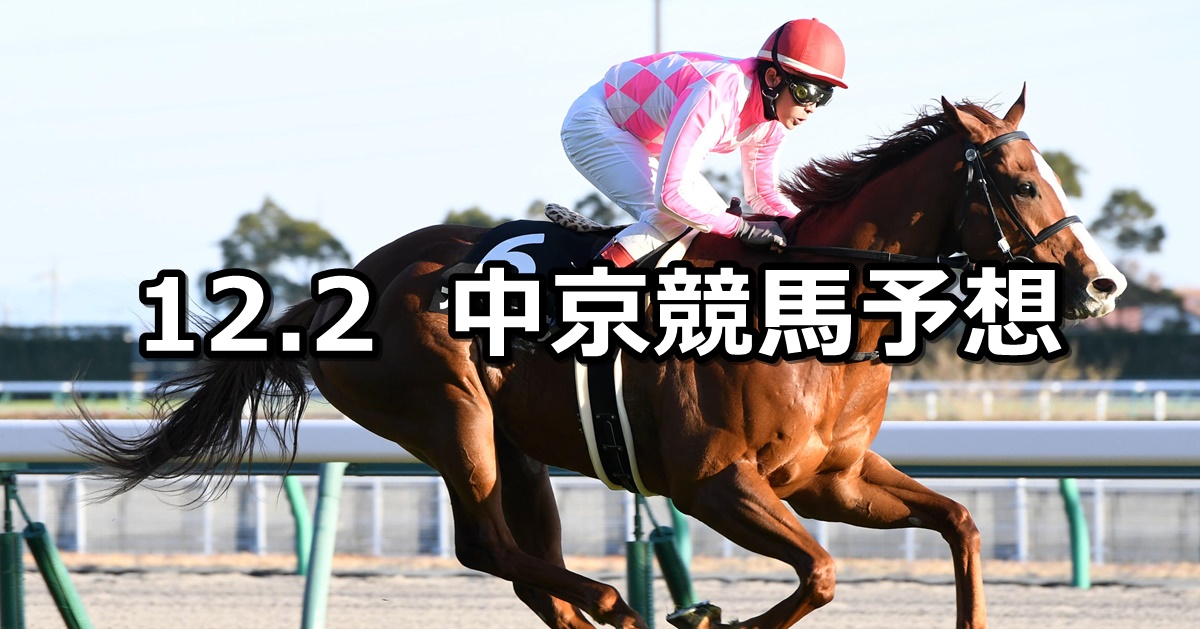 【浜松ステークス】2023/12/2(土) 中央競馬 穴馬予想（中京競馬）