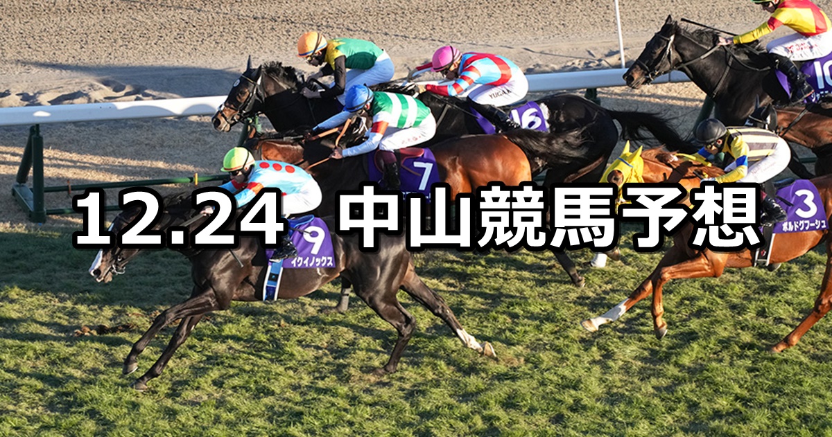 【有馬記念】2023/12/24(日) 中央競馬 穴馬予想（中山競馬）