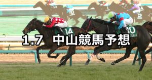 【フェアリーステークス】2024/1/7(日) 中央競馬 穴馬予想(中山競馬)