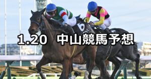 【初富士ステークス】2024/1/20(土) 中央競馬 穴馬予想(中山競馬)