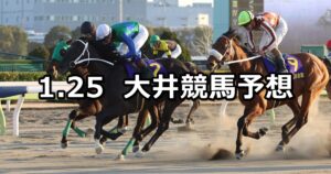 【'24ウインタースプリント】2024/1/25(木)地方競馬 穴馬予想（大井競馬）
