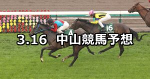 【フラワーカップ】2024/3/16(土) 中央競馬 穴馬予想（中山競馬）