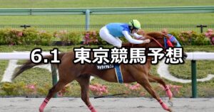 【アハルテケステークス】2024/6/1(土) 中央競馬 穴馬予想（東京競馬）