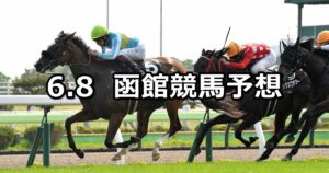 【函館日刊スポーツ杯】2024/6/8(土) 中央競馬 穴馬予想（函館競馬）