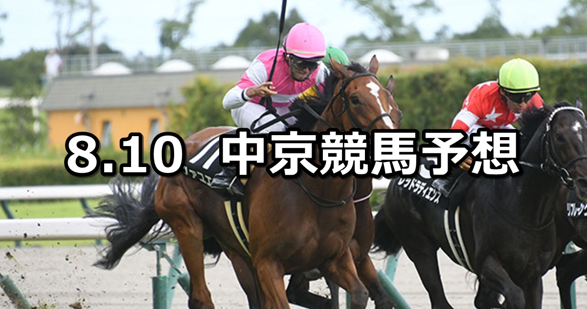 【関ケ原ステークス】2024/8/10(土) 中央競馬 穴馬予想（中京競馬）