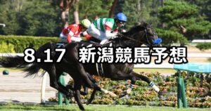【日本海ステークス】2024/8/17(土) 中央競馬 穴馬予想(新潟競馬)
