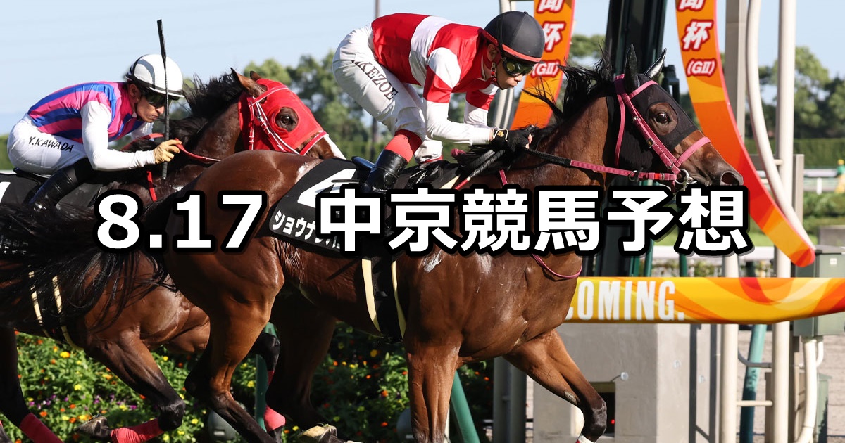 【豊明ステークス】2024/8/17(土) 中央競馬 穴馬予想（中京競馬）