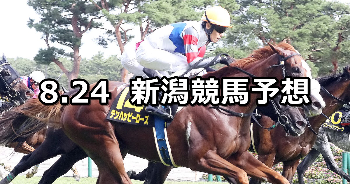 【朱鷺ステークス】2024/8/24(土) 中央競馬 穴馬予想（新潟競馬）