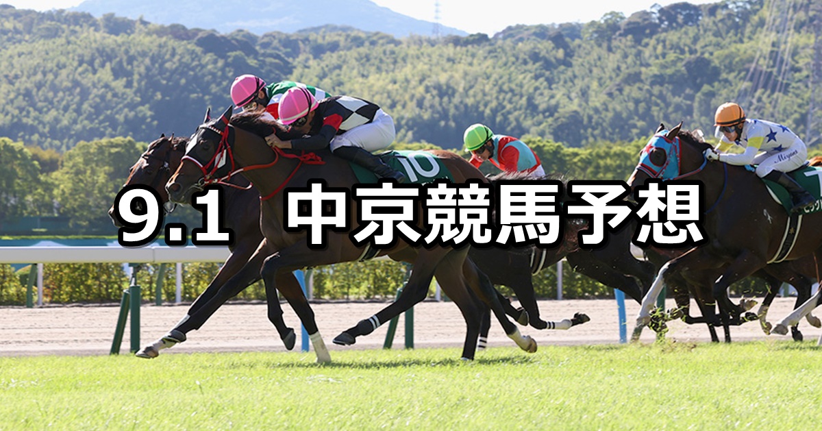 【小倉2歳ステークス】2024/9/1(日) 中央競馬 穴馬予想（中京競馬）