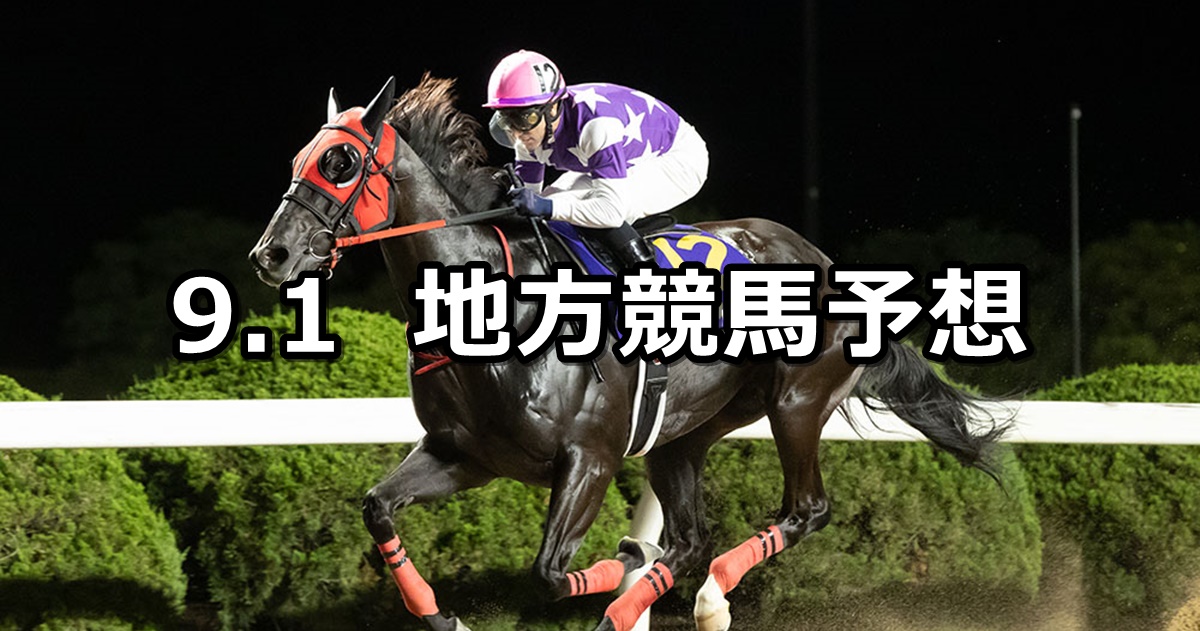 【サマーチャンピオン】2024/9/1(日)地方競馬 穴馬予想（佐賀競馬）