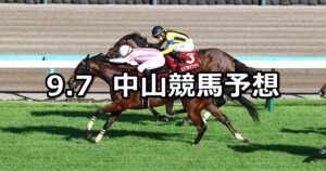 【紫苑ステークス】2024/9/7(土) 中央競馬 穴馬予想（中山競馬）