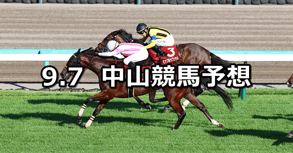 【紫苑ステークス】2024/9/7(土) 中央競馬 穴馬予想（中山競馬）