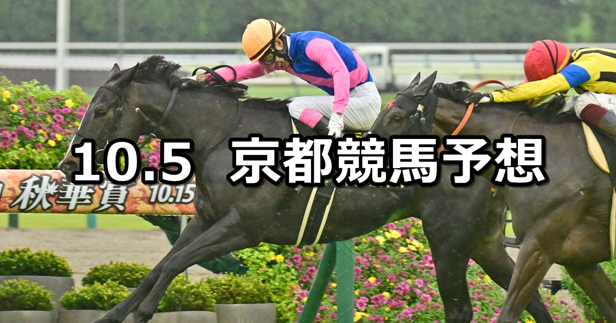 【オパールステークス】2024/10/5(土) 中央競馬 穴馬予想（京都競馬）