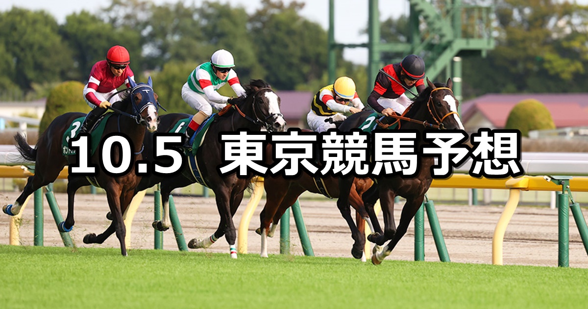 【サウジアラビアロイヤルカップ】2024/10/5(土) 中央競馬 穴馬予想（東京競馬）