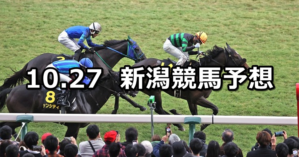 【ルミエールオータムダッシュ】2024/10/27(日) 中央競馬 穴馬予想（新潟競馬）