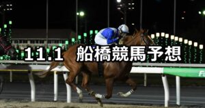 【菊花特別】2024/11/1(金)地方競馬 穴馬予想(船橋競馬)
