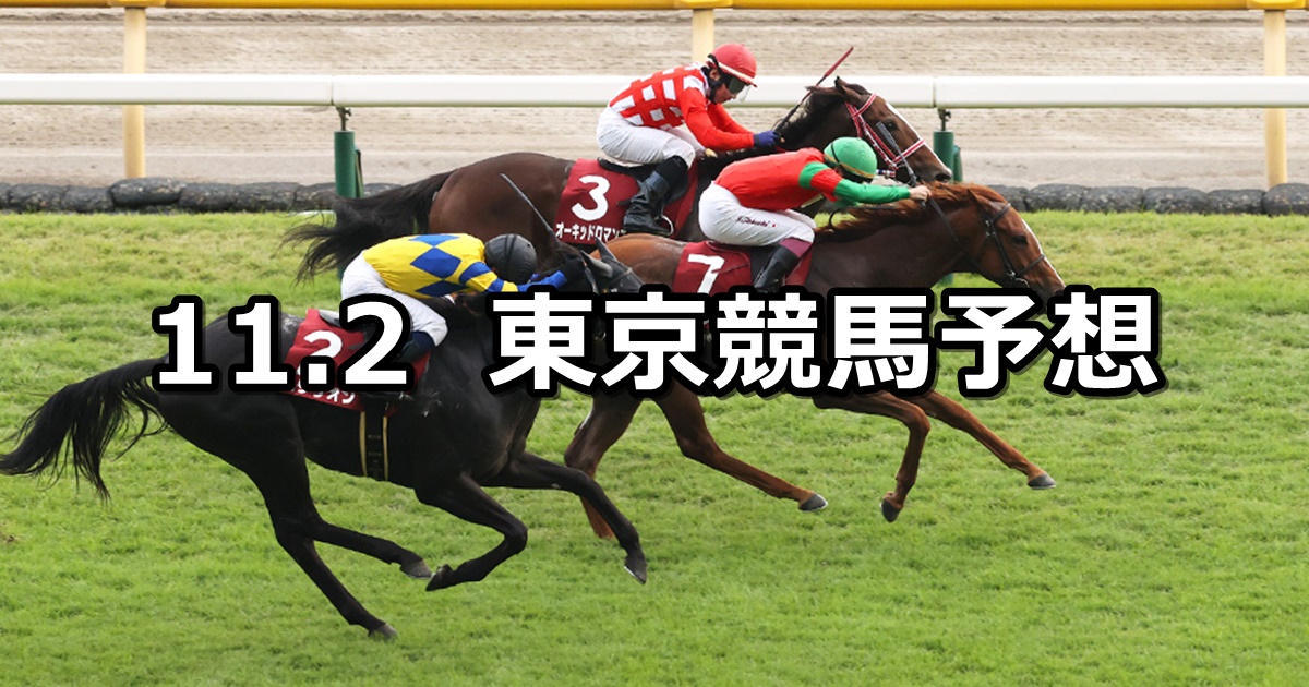 【京王杯2歳ステークス】2024/11/2(土) 中央競馬 穴馬予想（東京競馬）