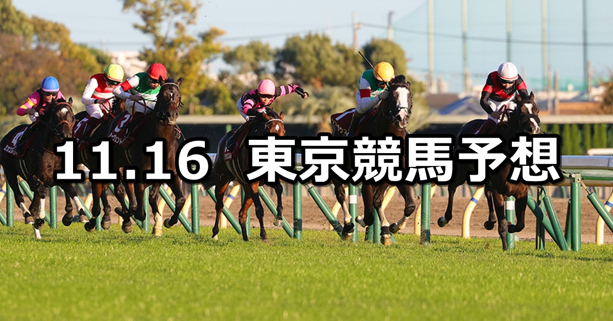 【東京スポーツ杯2歳ステークス】2024/11/16(土) 中央競馬 穴馬予想（東京競馬）