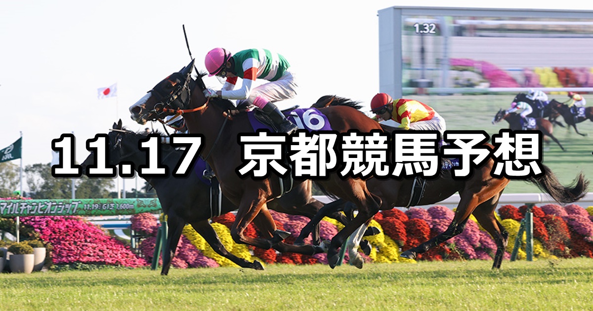 【マイルチャンピオンシップ】2024/11/17(日) 中央競馬 穴馬予想（京都競馬）