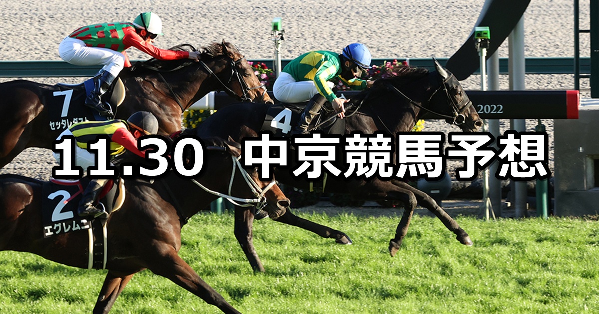 【飛騨ステークス】2024/11/30(土) 中央競馬 穴馬予想（中京競馬）