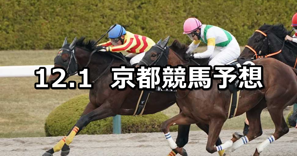 【ギャラクシーステークス】2024/12/1(日) 中央競馬 穴馬予想（京都競馬）