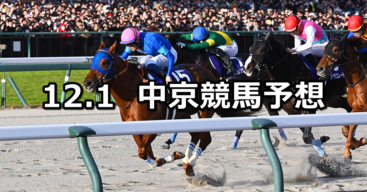 【チャンピオンズカップ】2024/12/1(日) 中央競馬 穴馬予想（中京競馬）