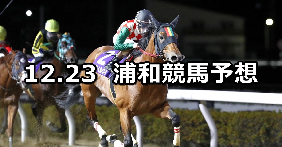 【暮来月特別】2024/12/23(月)地方競馬 穴馬予想（浦和競馬）