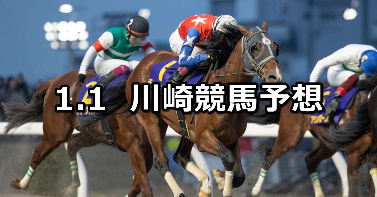 【初夢賞】2025/1/1(水)地方競馬 穴馬予想（川崎競馬）