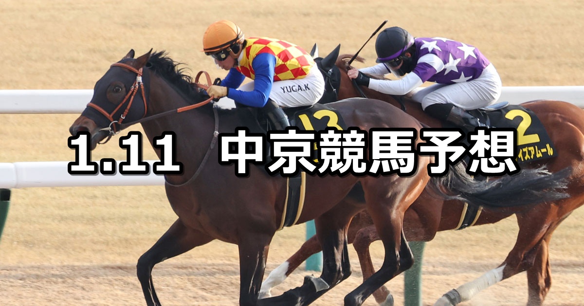 【すばるステークス】2025/1/11(土) 中央競馬 穴馬予想（中京競馬）