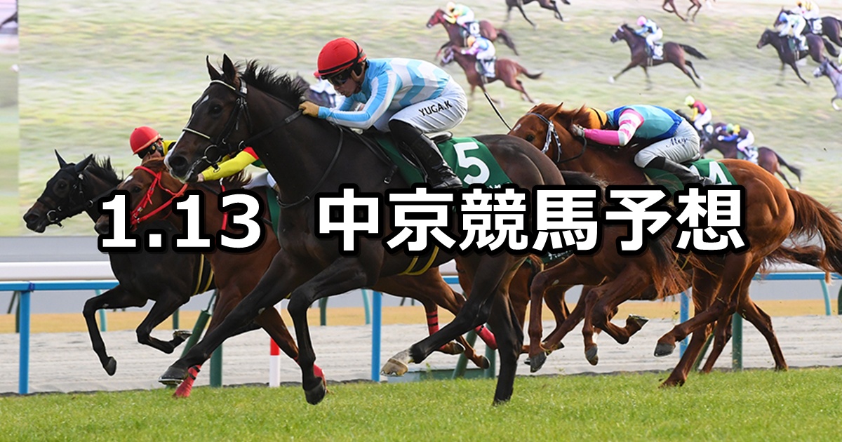 【シンザン記念】2025/1/13(月) 中央競馬 穴馬予想（中京競馬）