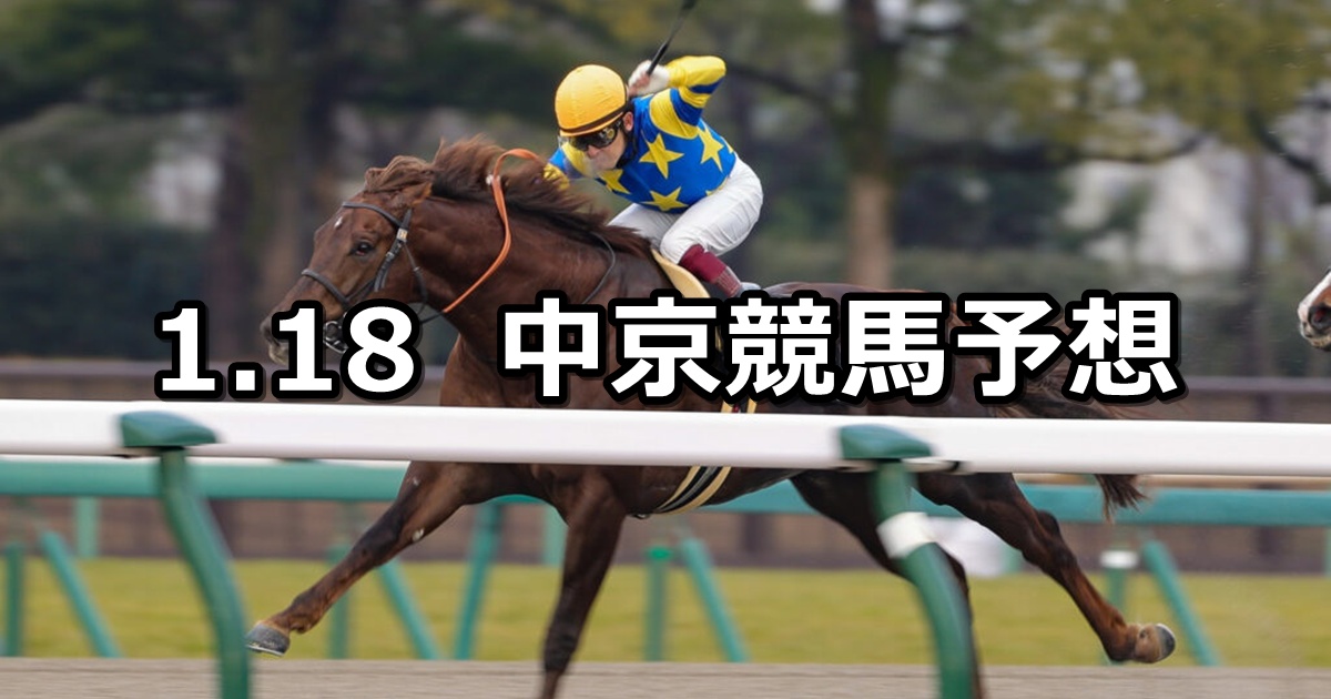 【遠江ステークス】2025/1/18(土) 中央競馬 穴馬予想（中京競馬）