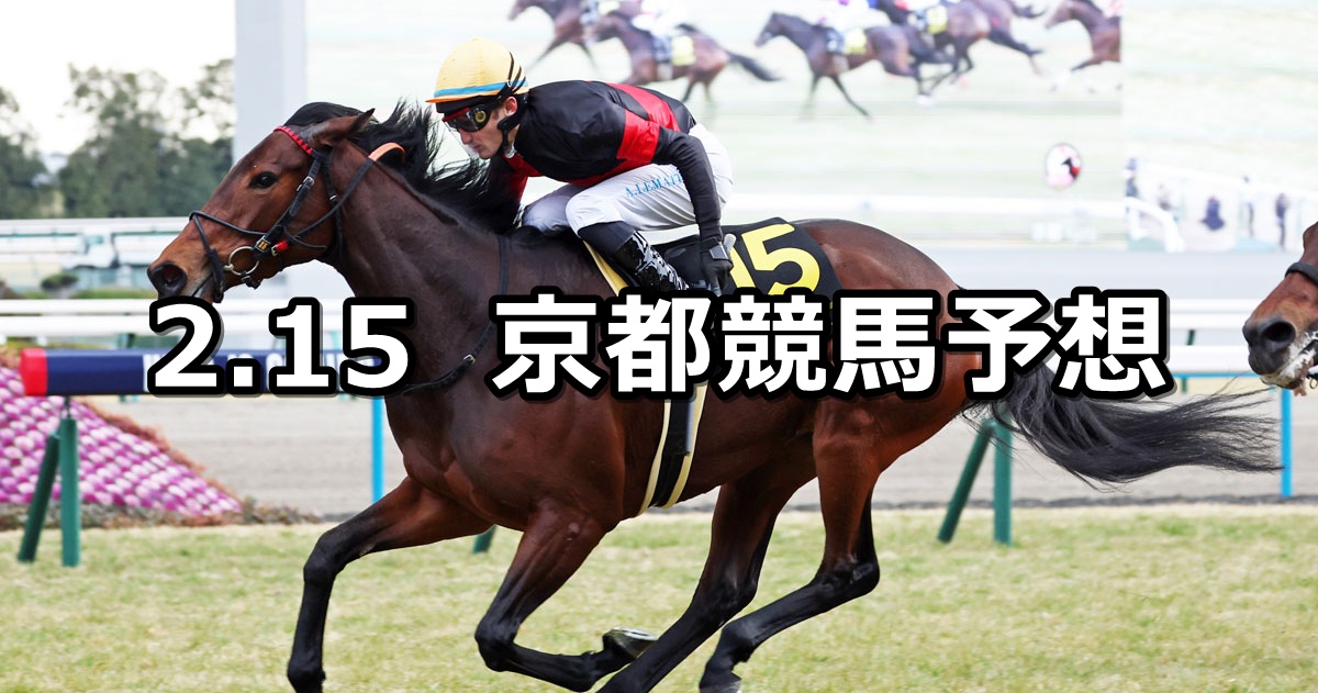 【洛陽ステークス】2025/2/15(土) 中央競馬 穴馬予想（京都競馬）