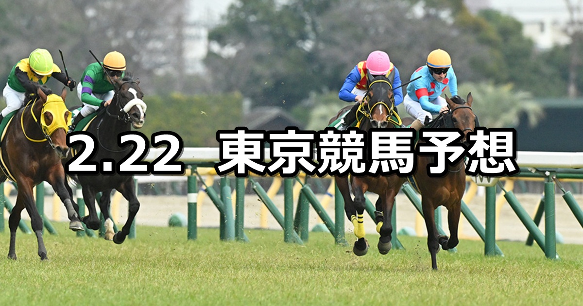 【ダイヤモンドステークス】2025/2/22(土) 中央競馬 穴馬予想（東京競馬）