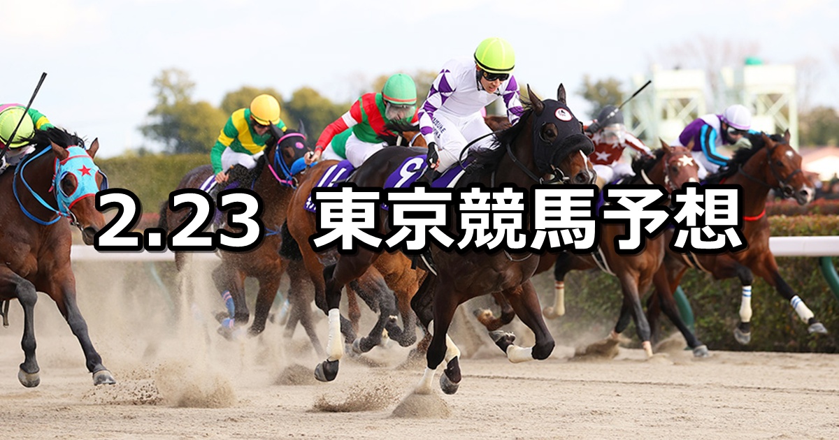 【フェブラリーステークス】2025/2/23(日) 中央競馬 穴馬予想（東京競馬）