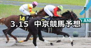 【中京スポーツ杯】2025/3/15(土) 中央競馬 穴馬予想（中京競馬）