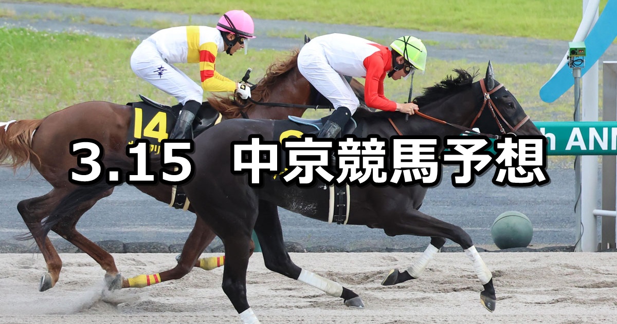 【中京スポーツ杯】2025/3/15(土) 中央競馬 穴馬予想（中京競馬）