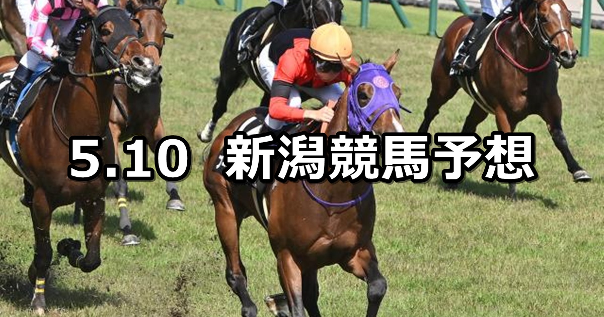 【駿風ステークス】2025/5/10(土) 中央競馬 穴馬予想(新潟競馬)