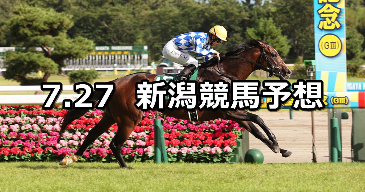 【関屋記念】2025/7/27(日) 中央競馬 穴馬予想(新潟競馬)