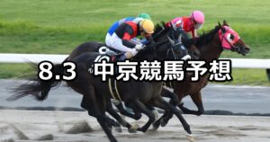 【名鉄杯】2025/8/3(日) 中央競馬 穴馬予想（中京競馬）