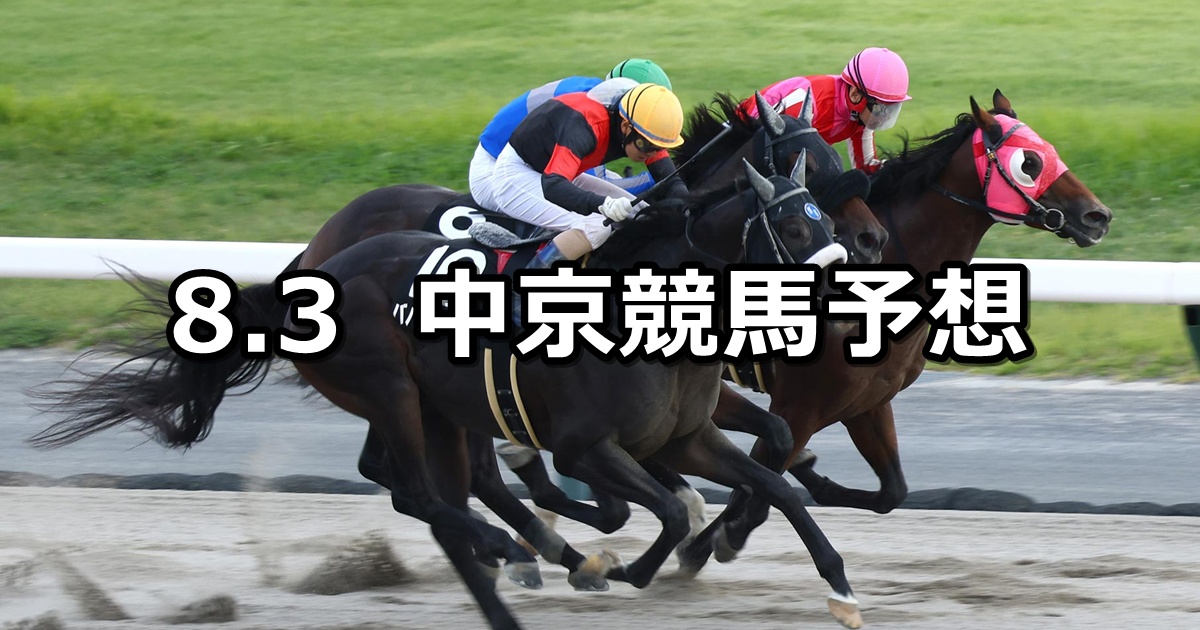 【名鉄杯】2025/8/3(日) 中央競馬 穴馬予想(中京競馬)