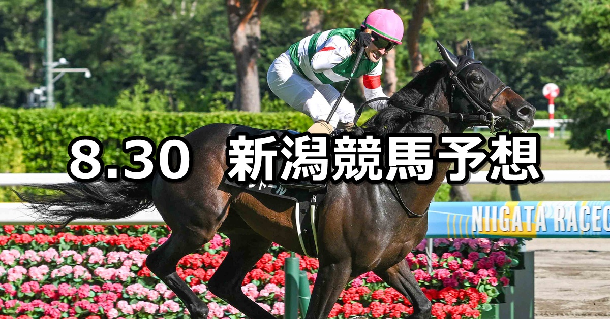 【日本海ステークス】2025/8/30(土) 中央競馬 穴馬予想(新潟競馬)