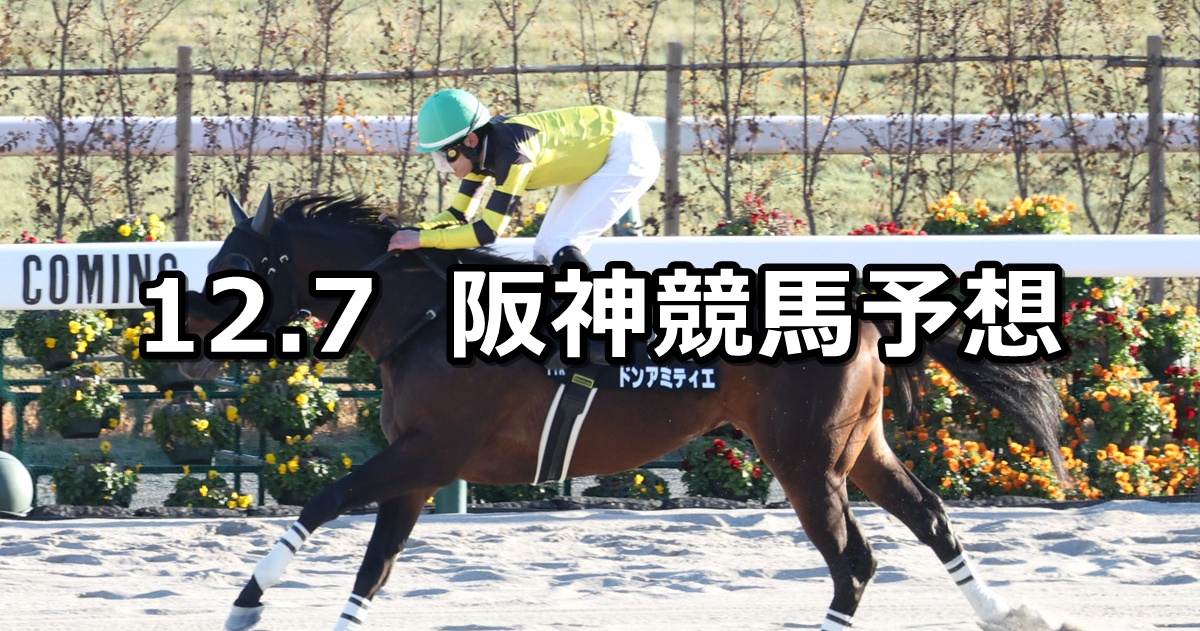【りんくうステークス】2025/12/7(日) 中央競馬 穴馬予想（阪神競馬）