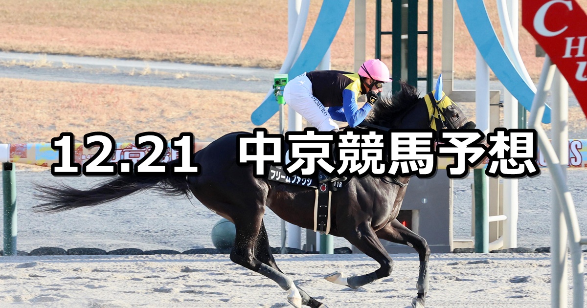 【コールドムーンステークス】2025/12/21(日) 中央競馬 穴馬予想（中京競馬）