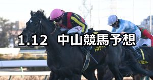 【ニューイヤーステークス】2026/1/12(月) 中央競馬 穴馬予想（中山競馬）