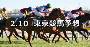 【東京新聞杯】2026/2/10(火) 中央競馬 穴馬予想（東京競馬）