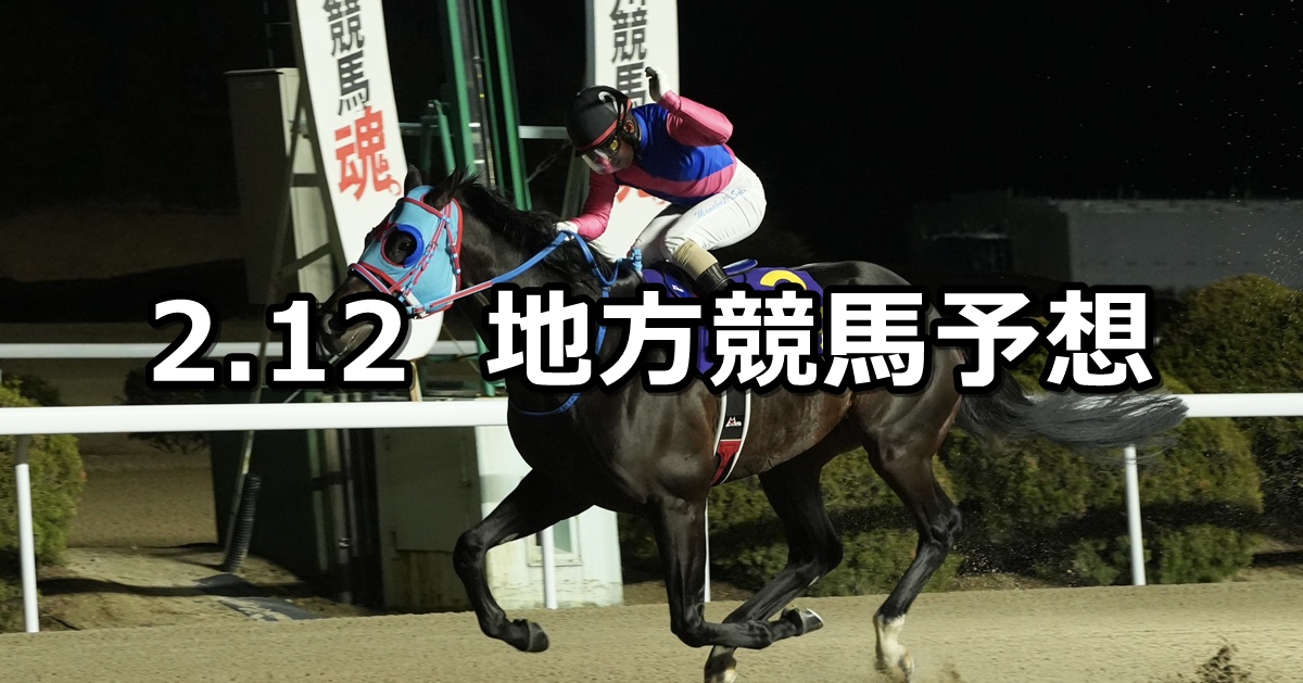 【佐賀記念/ハートビートレイン】2026/2/12(木)地方競馬 穴馬予想（佐賀/船橋競馬）